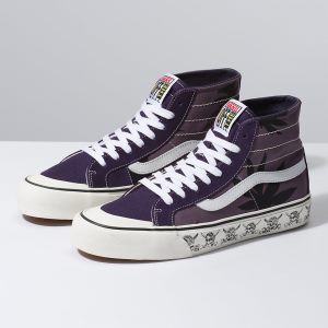 Vans Erkek Spor Ayakkabı Summer Leaf Sk8-Hi 138 Decon SF Siyah Mor | 87643-591